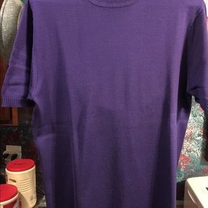 Saxony,  purple pullover sweater
